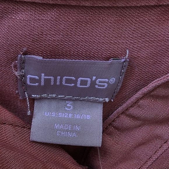 Chico's Rich Mauve Blouse - Picture 5 of 7